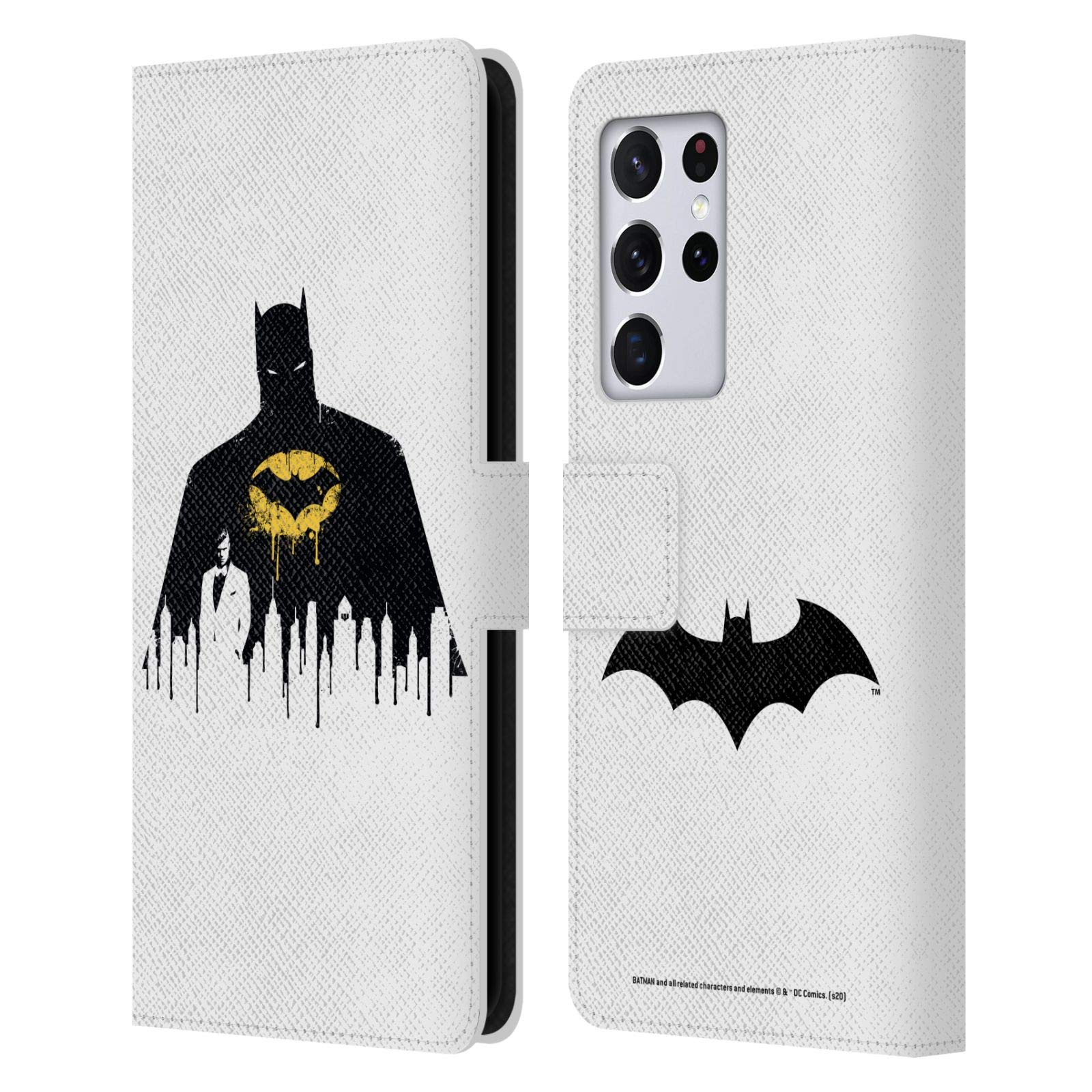 Head Case Designs Batman DC Comics Leder-Hülle Für Kindle Paperwhite 5 (2021) – Mit Kartenfach, Magnetverschluss Und Integriertem Ständer