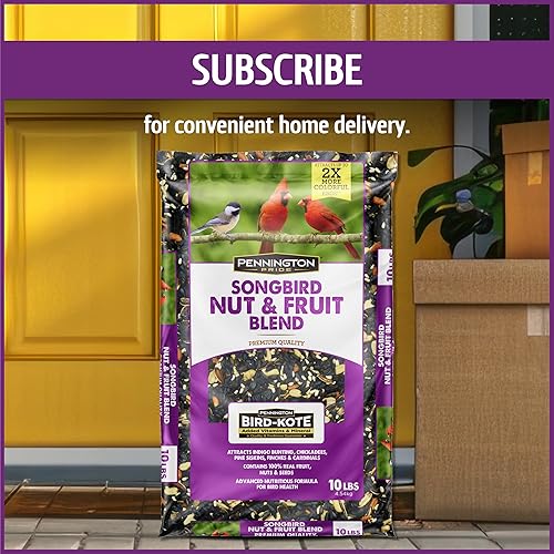 Vista 9 de Pennington - Songbird Nut & Fruit - Mezcla de semillas para pájaros silvestres, 10 libras