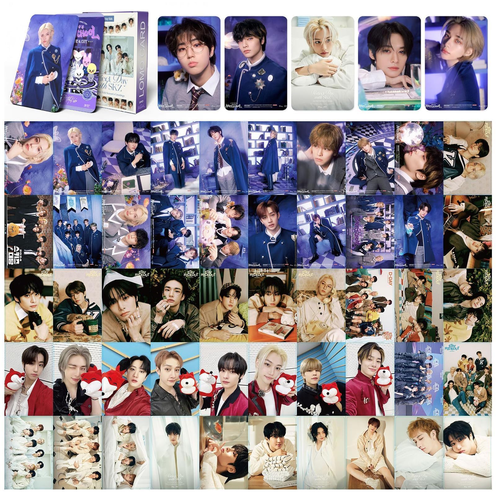 Amazon.com: KPOPBP SKZ Magic School Album Merch Gift Box Set 4TH