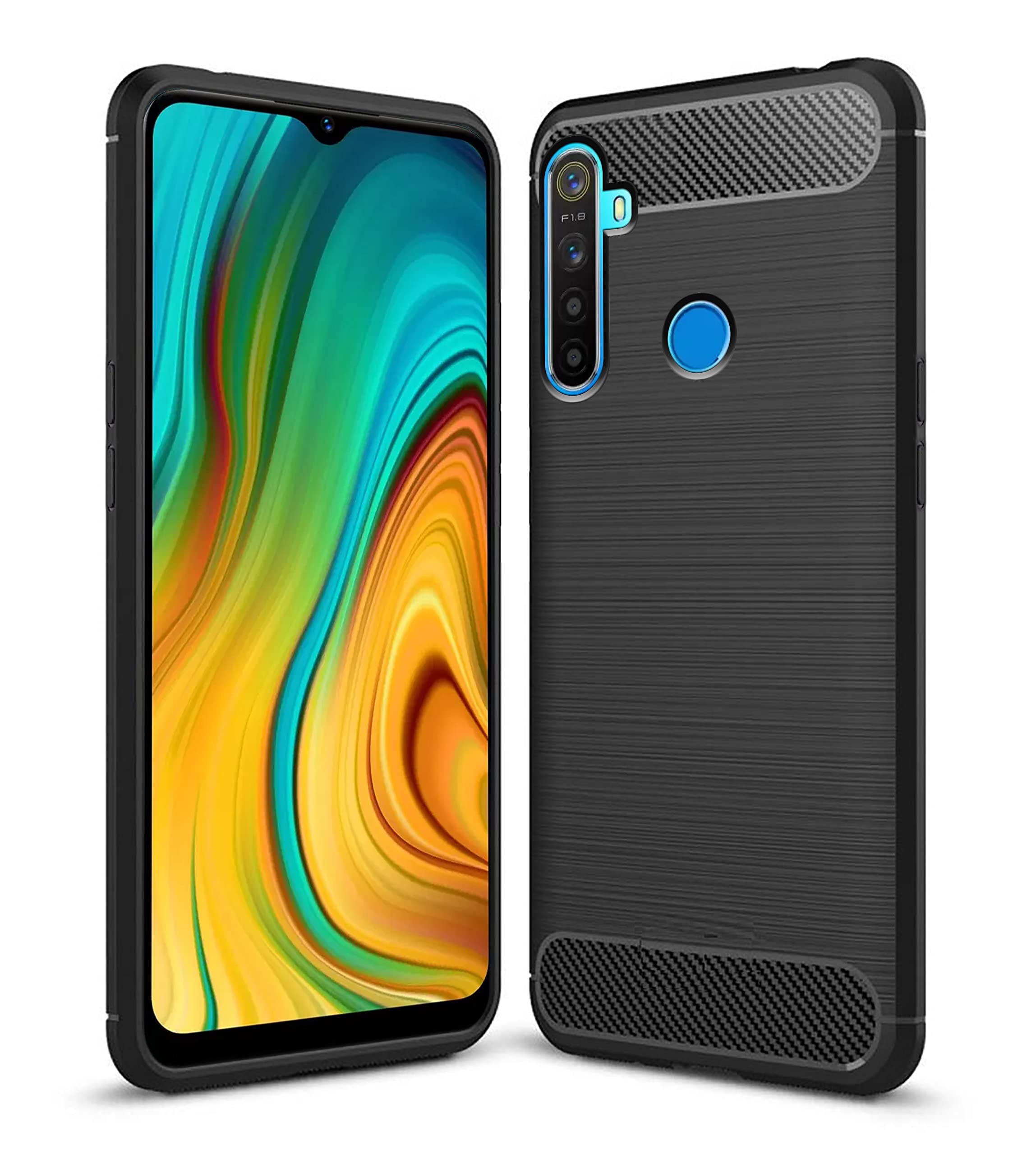 Amazon Brand - Solimo Back Cover Case for Realme 5 / 5s / 5i / Realme Narzo 10 | Compatible for Realme 5 / 5s / 5i / Realme Narzo 10 Back Cover Case | Soft and Flexible (TPU | Matte Black) (B089B6F5R4) Amazon Price History, Amazon Price Tracker