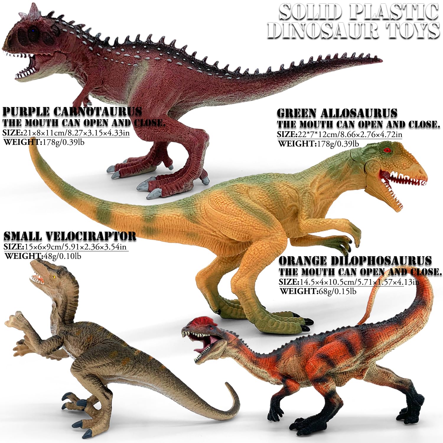 BIROHOSR Dinosaur Playset with 14" Indominus Rex & 8 Detailed Dino Figures - Image 3