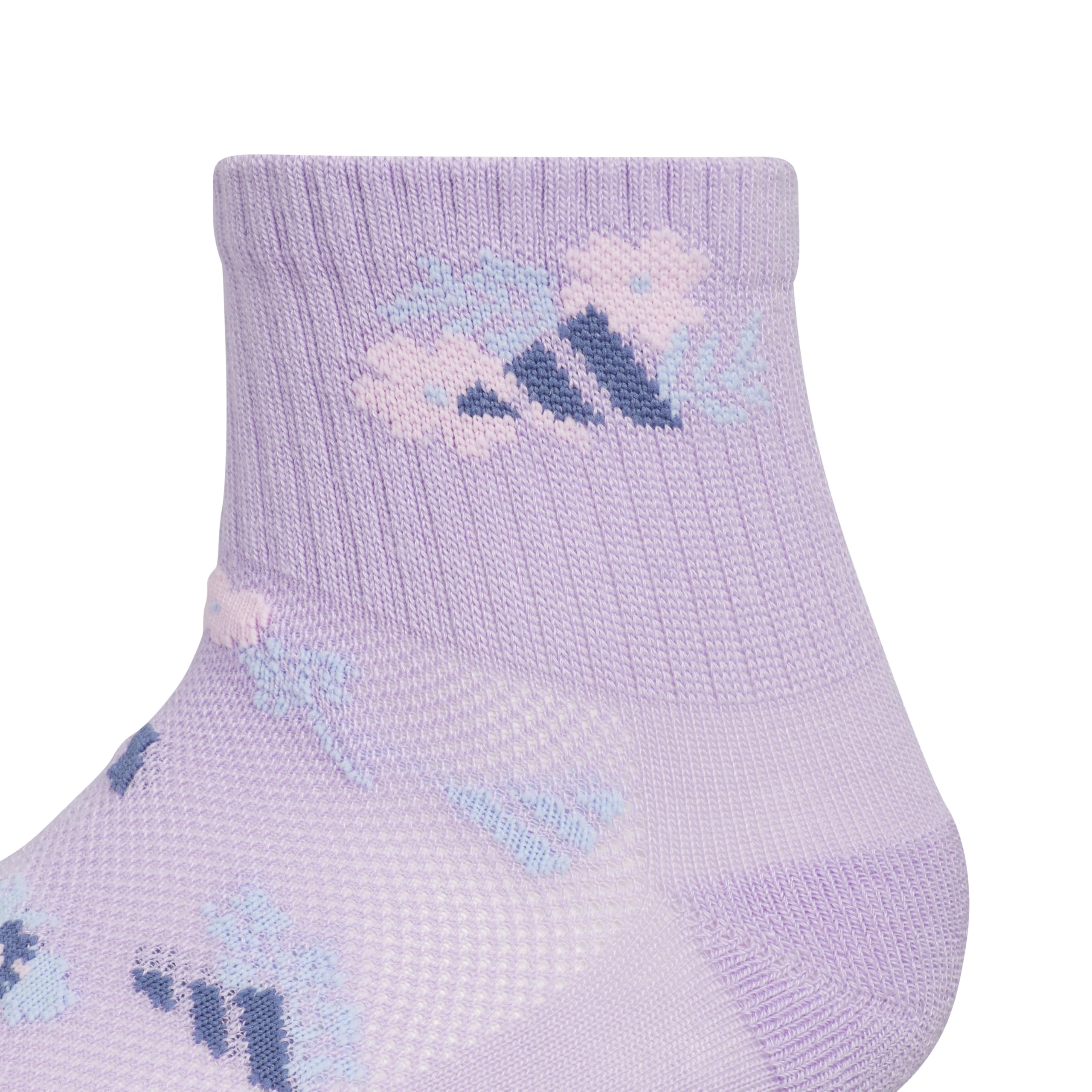 adidas Gepolsterte Socken für Mädchen, 6 Stück, Viertelviertelsocken (6 Stück)