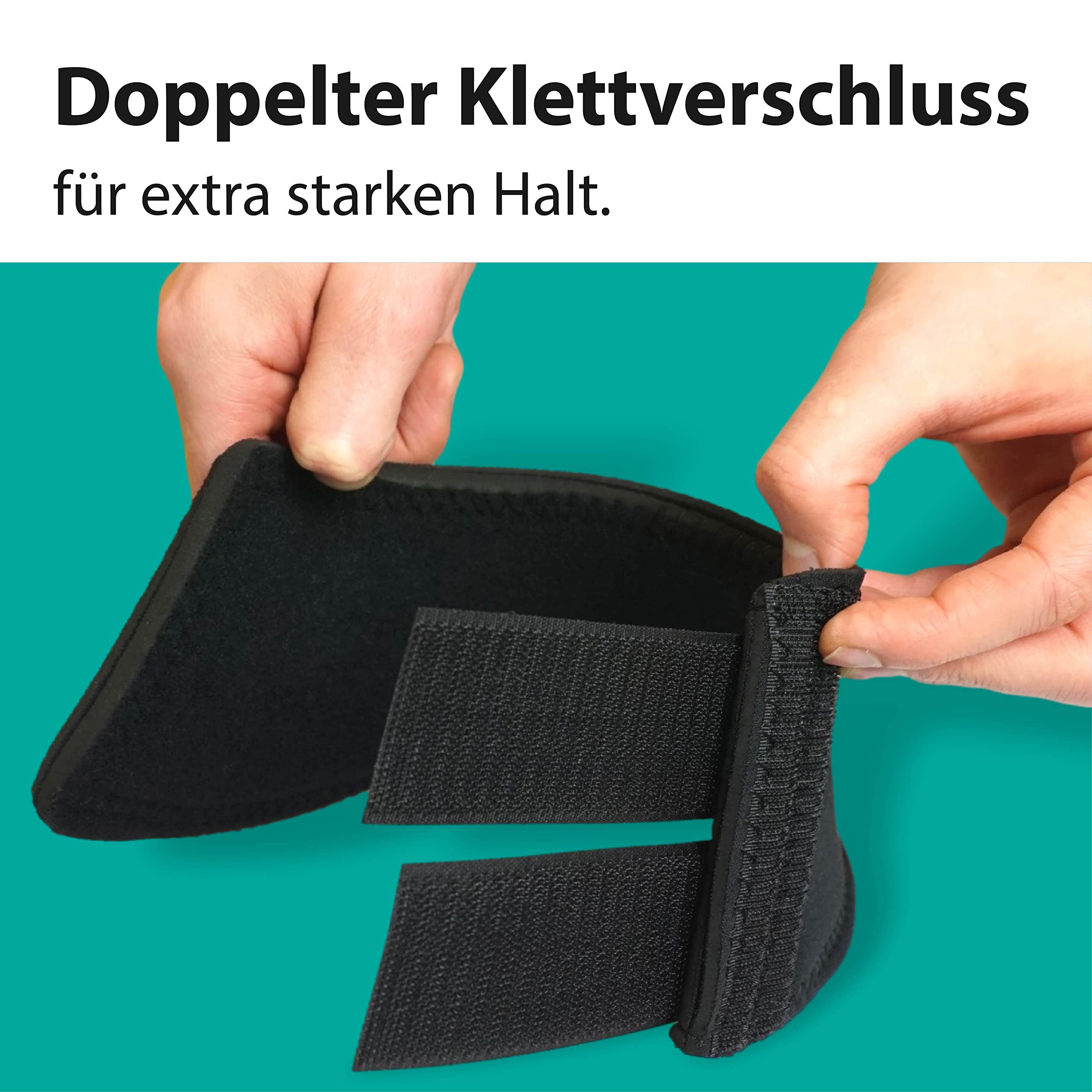 Cloches pour chevaux, poneys | sang chaud sang froid | Noir | Cloches de saut en néoprène S-XL | Protection des sabots pour l'équitation, saut, terrain, saule (XXL, noir)
