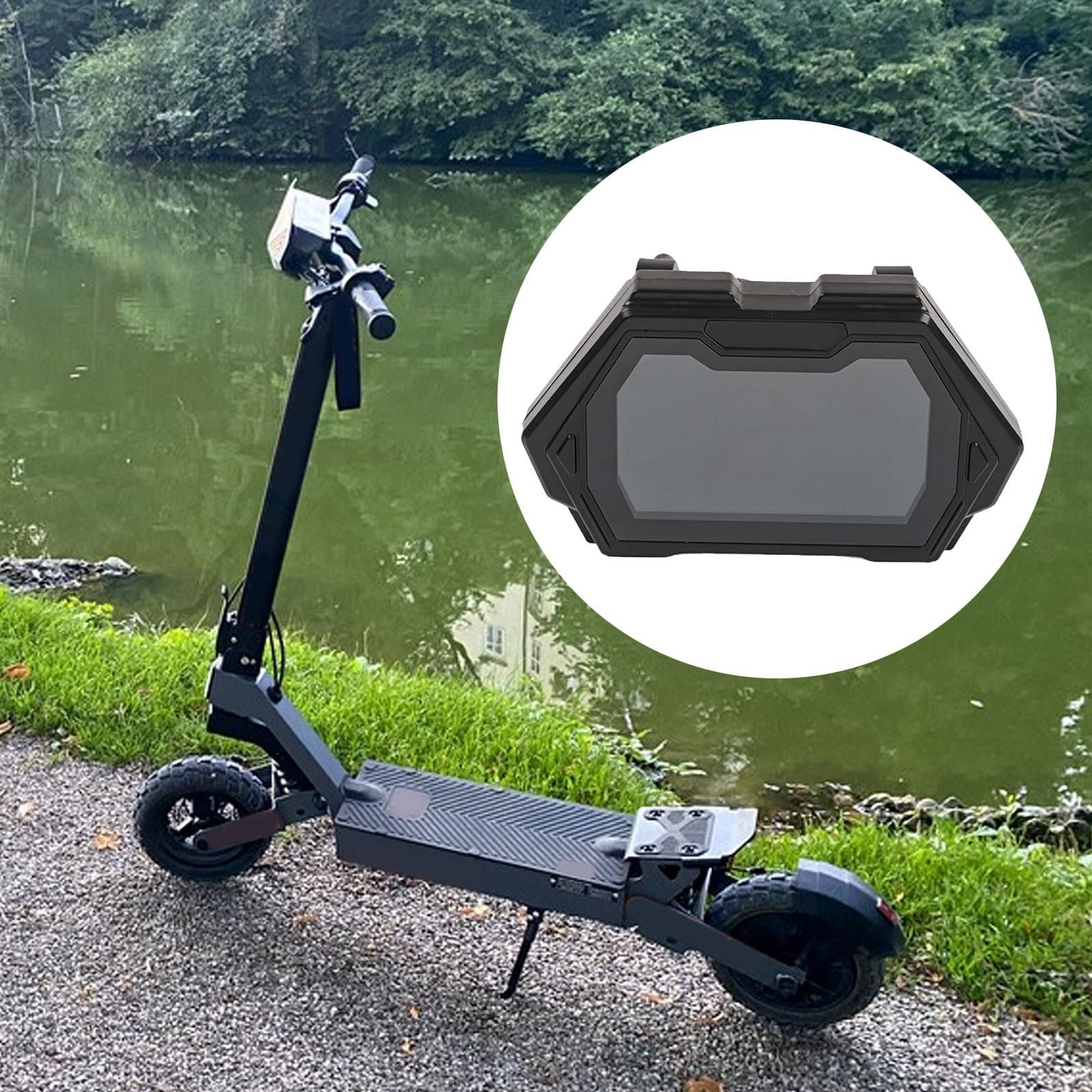 Pantalla LCD de scooter eléctrico compatible con Kukirin para modelo maestro G2 para métricas claras del salpicadero y seguimiento de velocidad