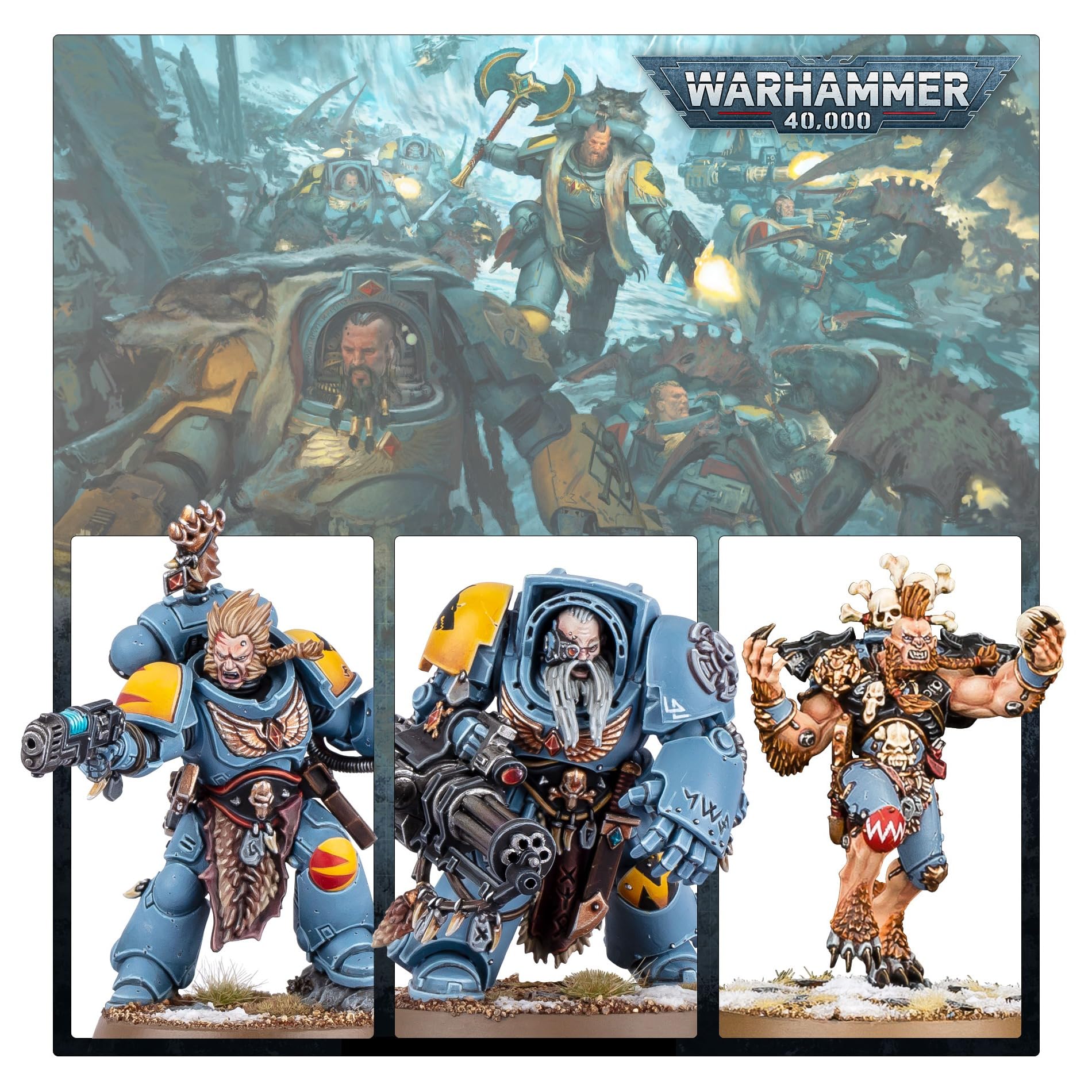 ミニカー Warhammer40,000CombatPatrol:Space Wolves Games Workshop - Warhammer 40,000 - Heroic Combat Patrol