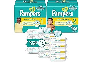 Pampers Swaddlers Diapers and Wipes Starter Kit for Sensitive Skin