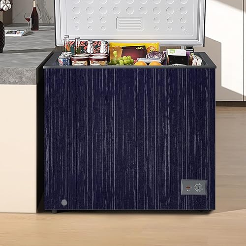 Miniatura 4 de Papel tapiz de color azul marino para despegar y pegar, papel de contacto texturizado, 15.7 x 120 pulgadas, autoadhesivo, extraíble para armarios,