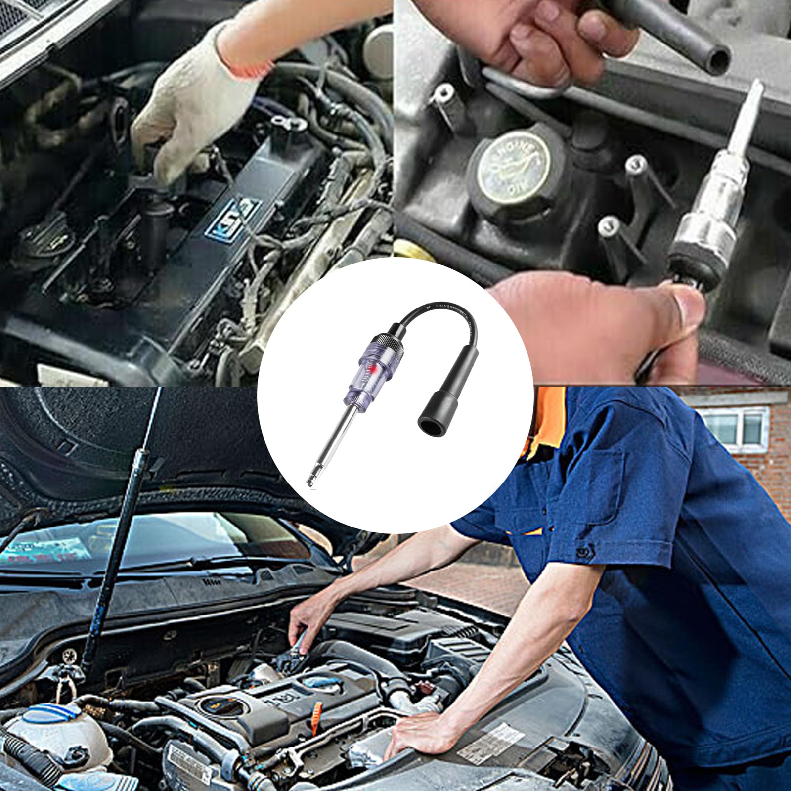 2 tester per scintille di accensione, bobina di accensione regolabile, tester di accensione multiuso, tester di accensione per motori a combustione interna, motore esterno
