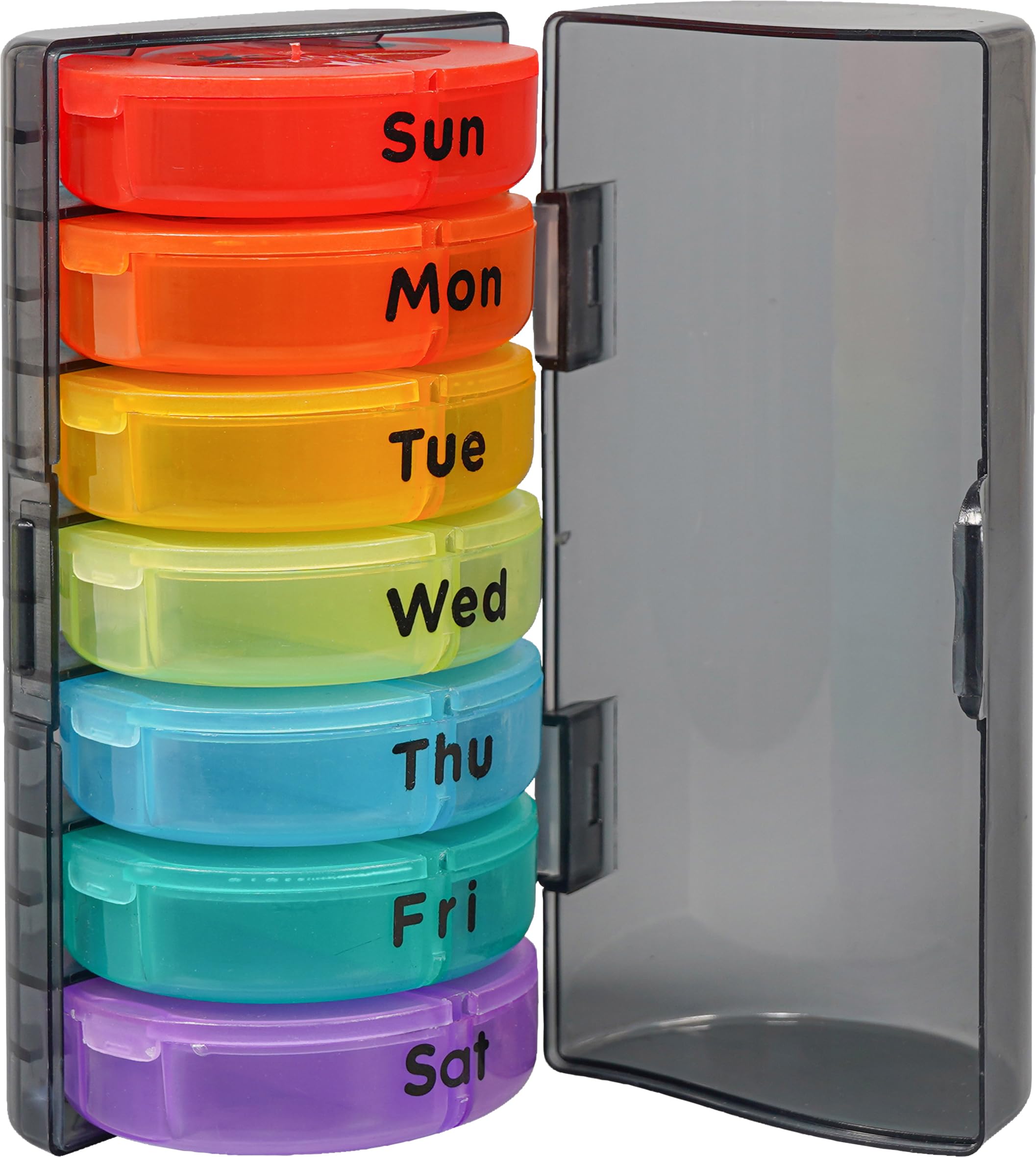 Aidapt Seven Day Pill Case.Removable Compartments,2 Times a Day,Medicine Storage Box,BPA Free,Food Safe,Tablet Organiser,Vitamin,Medication,Elderly,Disability,Mobility,Alzheimers,Dementia Box
