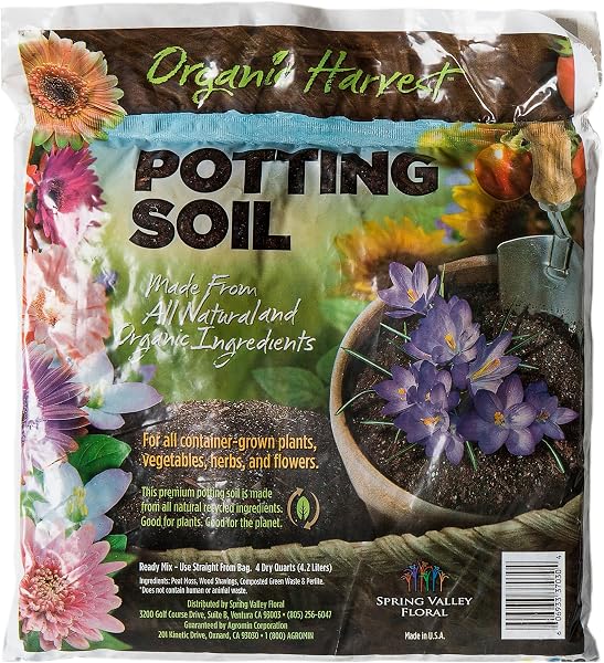 SuperMoss (01999 Agromin Organic Recycled Green Material Potting Mix, 5 Quart