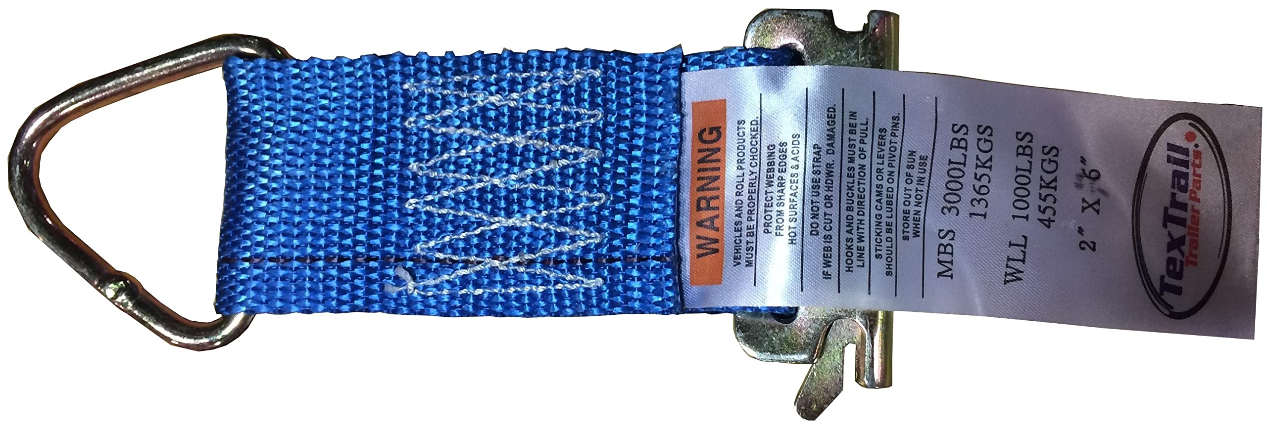 E-Track Strap 2X6 S/E/A Be W/D-Ring End