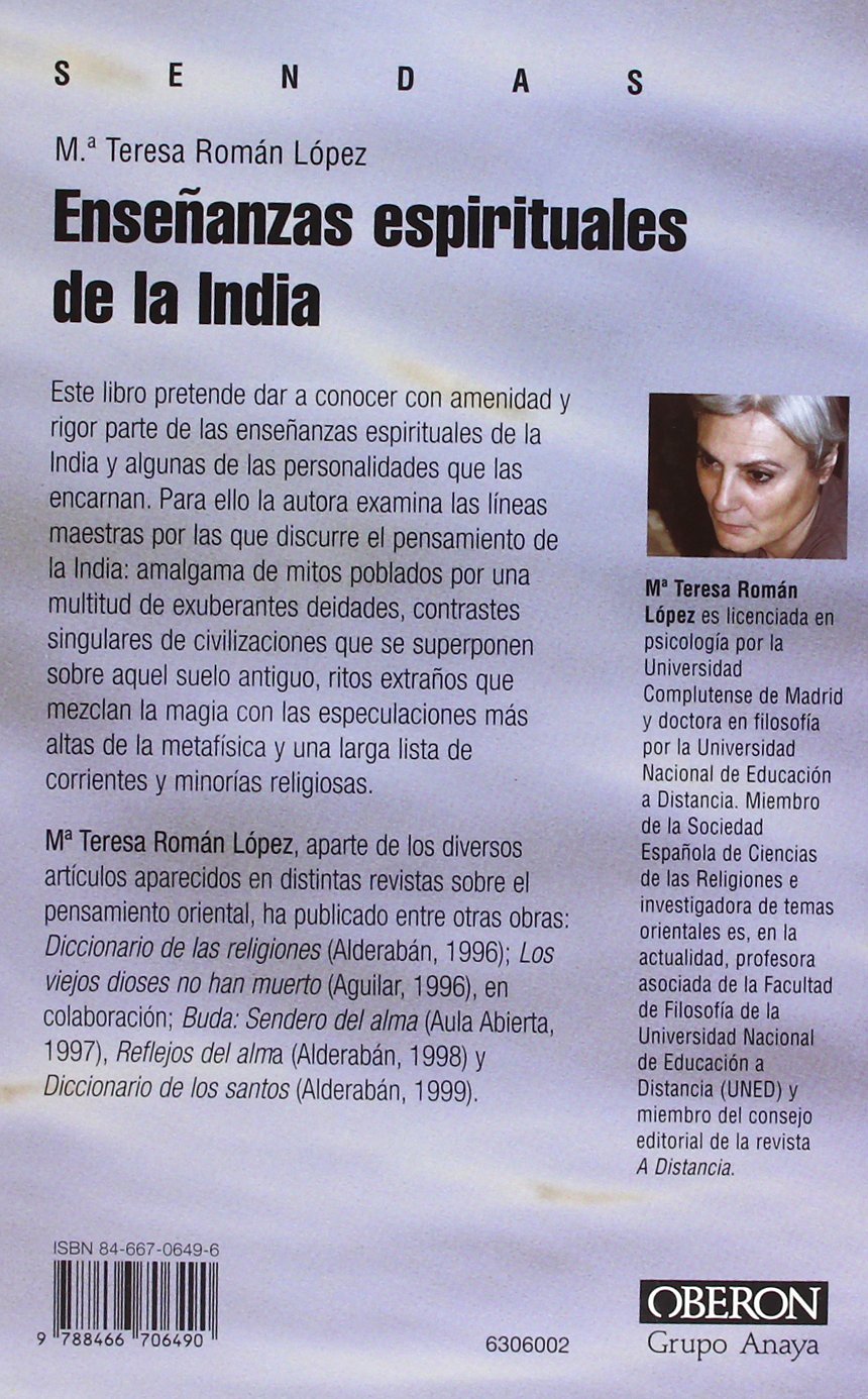 Enseñanzas espirituales de la India (Sendas)