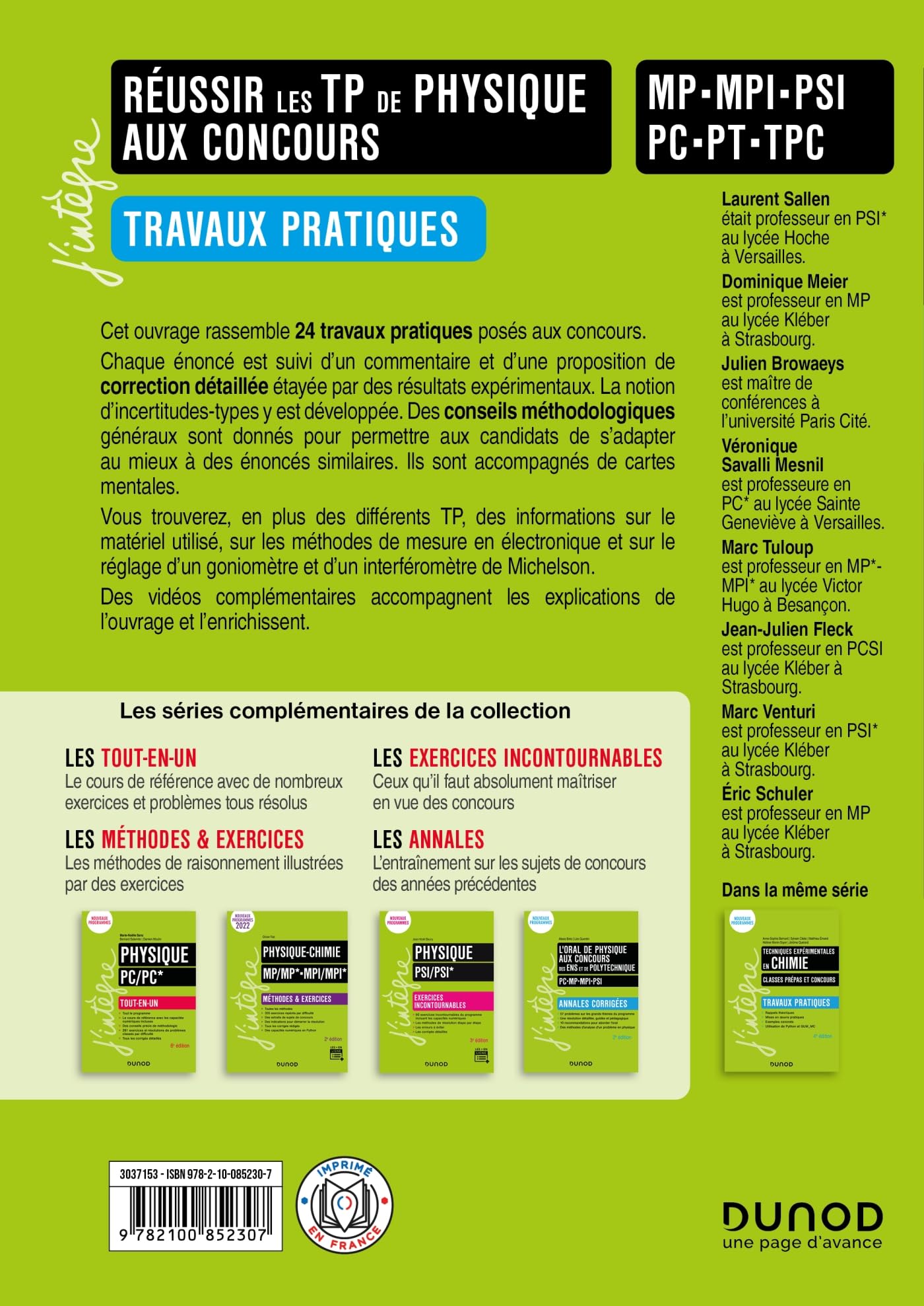 Réussir les TP de Physique aux concours - 4e éd.