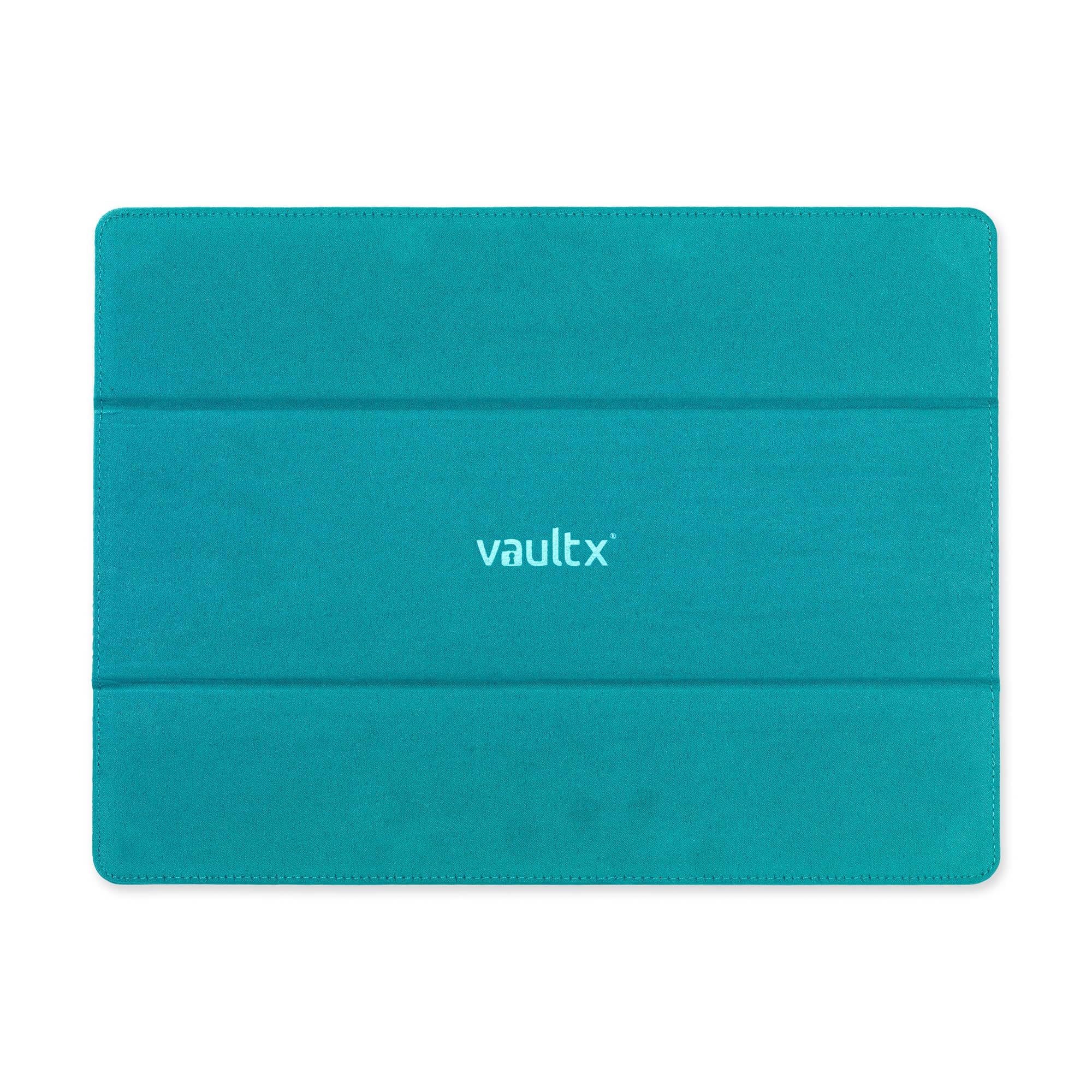 Vault X Scatola di Stoccaggio per Carte da Collezione, Materiale Exo-Tec, Coperchio Magnetico, Divisori e Imbottiture in Schiuma, Per Organizzare Deck Box, Toploader, Carte con Bustine, (Verde acqua)