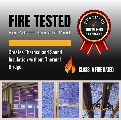 Miniatura 5 de Vega Bond Purplecoat - Espuma aislante de celda cerrada de un solo componente, autoexpansible, 29 onzas con valor R de 5.66, espray acústico, total