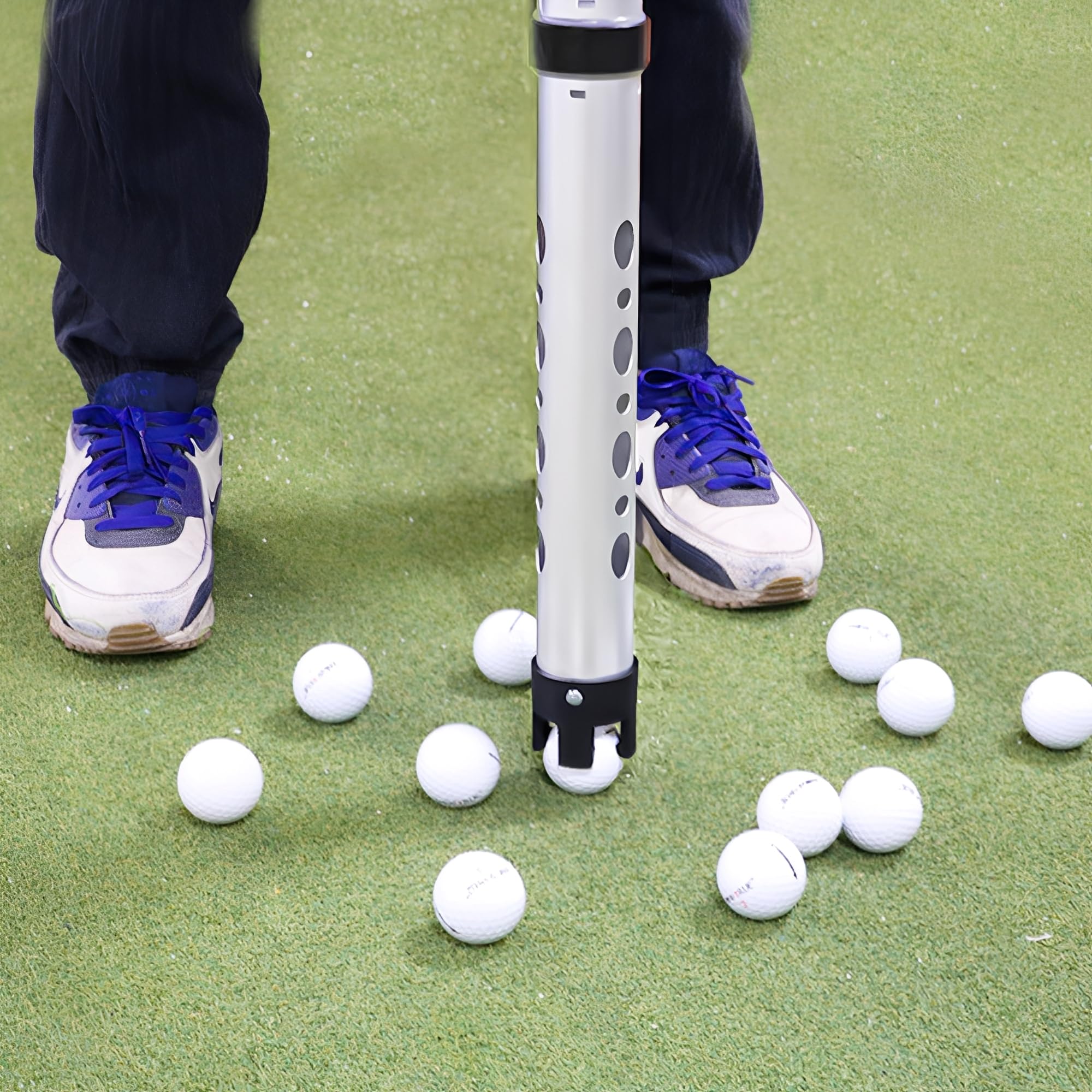 Raccoglitore di Palline da Golf Superiore, Tre Sezioni Rimovibili, può Raccogliere 25 Palle, Collezionatore Lega di Alluminio, con Borsa di Accoglienza, Golf Accessori Regali per Gli Uomini