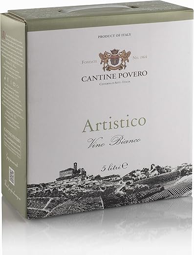 Cantine Povero - Bag In Box 5 lt. Vino Bianco da Uve Arneis"Artistico" 12,5°