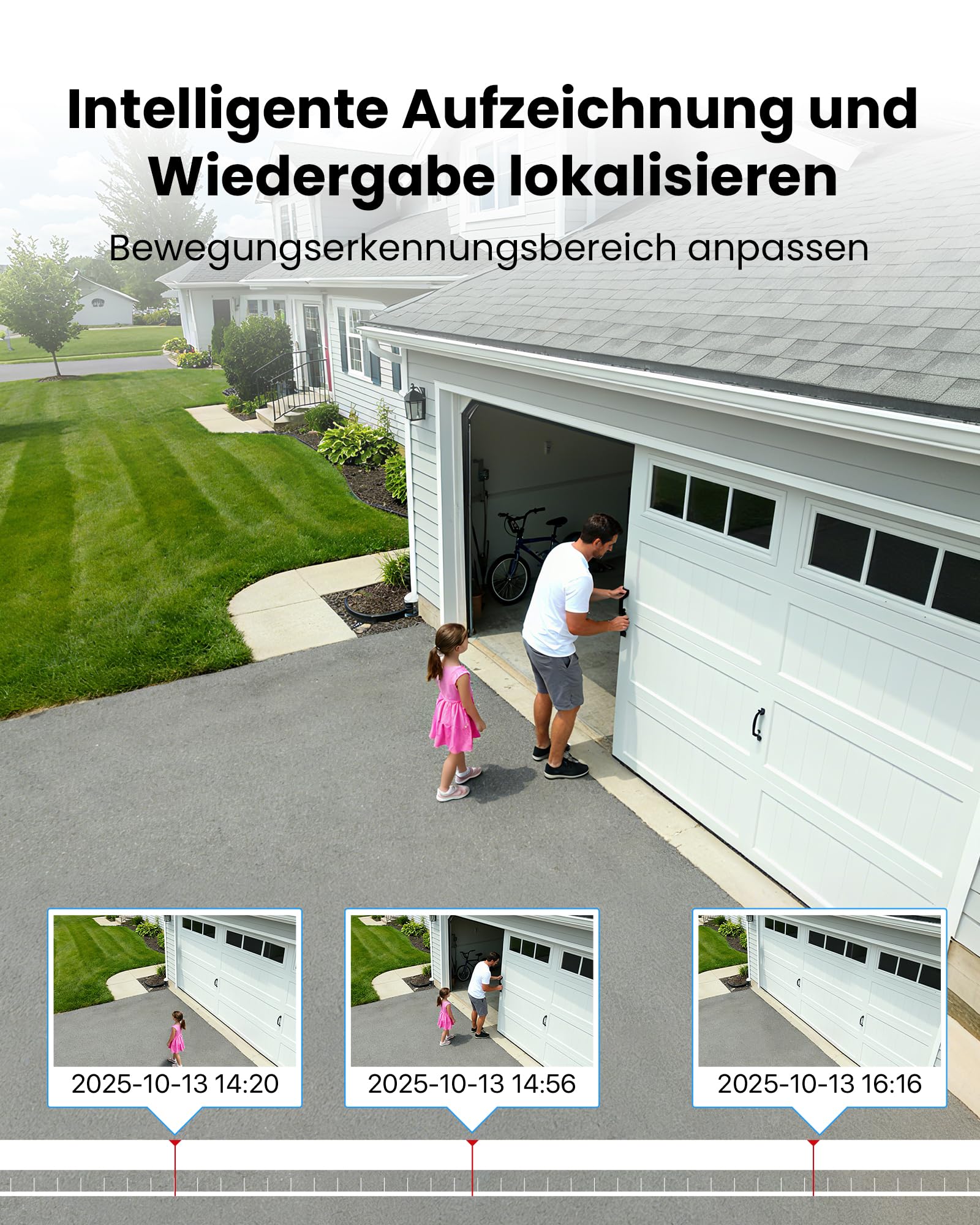 ZOSI 16CH H.265+ 1080P DVR Video Recorder mit 4TB Festplatte | KI-Erkennung, Hybrid 4in1 AHD CVI TVI CVBS Überwachungsrecorder, 16-Kanäle Verkabelt BNC Eingang, HDMI VGA Ausgang