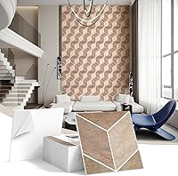 Vista 23 de Paquete de 12 paneles acústicos, paneles autoadhesivos con patrón de ladrillo 3D a prueba de sonido para paredes, paneles decorativos de pared