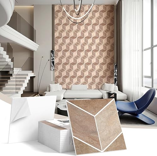 Miniatura 23 de Paquete de 12 paneles acústicos, paneles autoadhesivos con patrón de ladrillo 3D a prueba de sonido para paredes, paneles decorativos de pared con