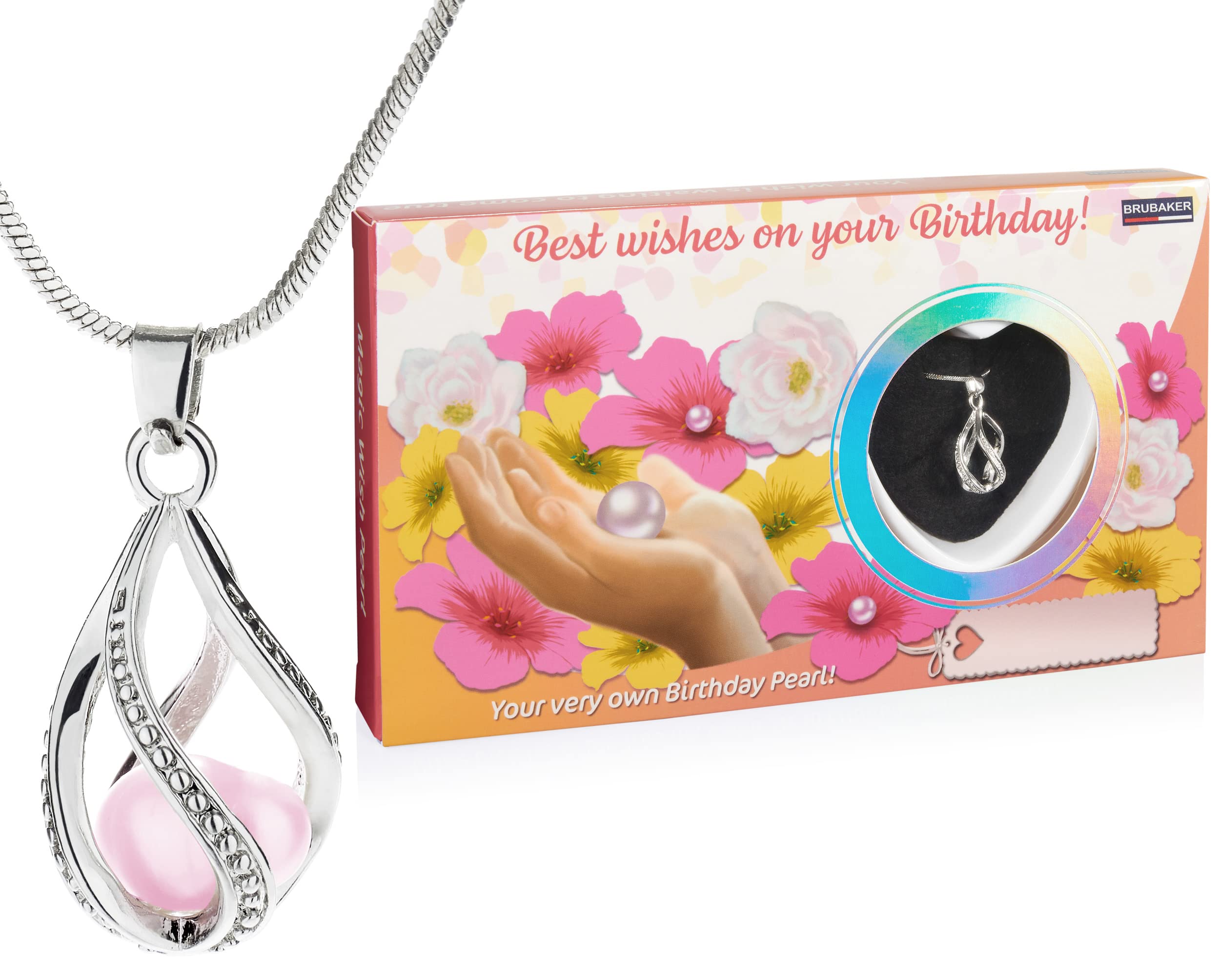 Collana Con Lepre E Luna In Conchiglia Abalone E Madreperla &ndash; Ciondolo 35mm Su Catena