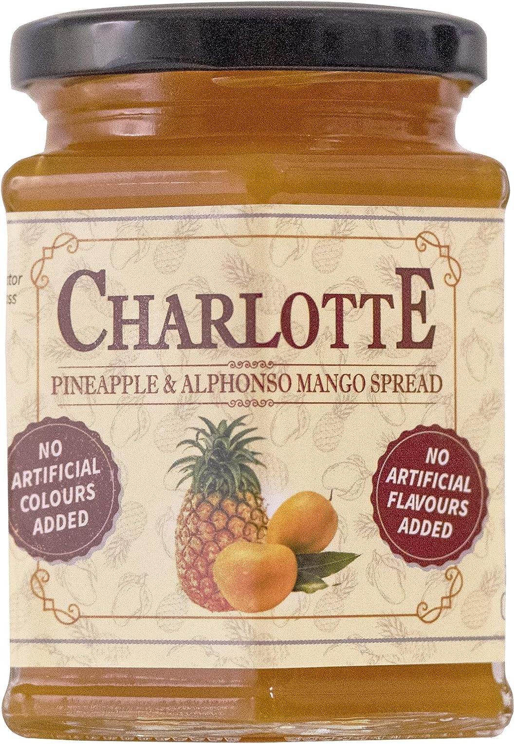 Charlotte Pineapple & Alphonso Mango Spread 300g | Jam| Preserve | No Artificial colours Added | No Artififcial Flavours Added |