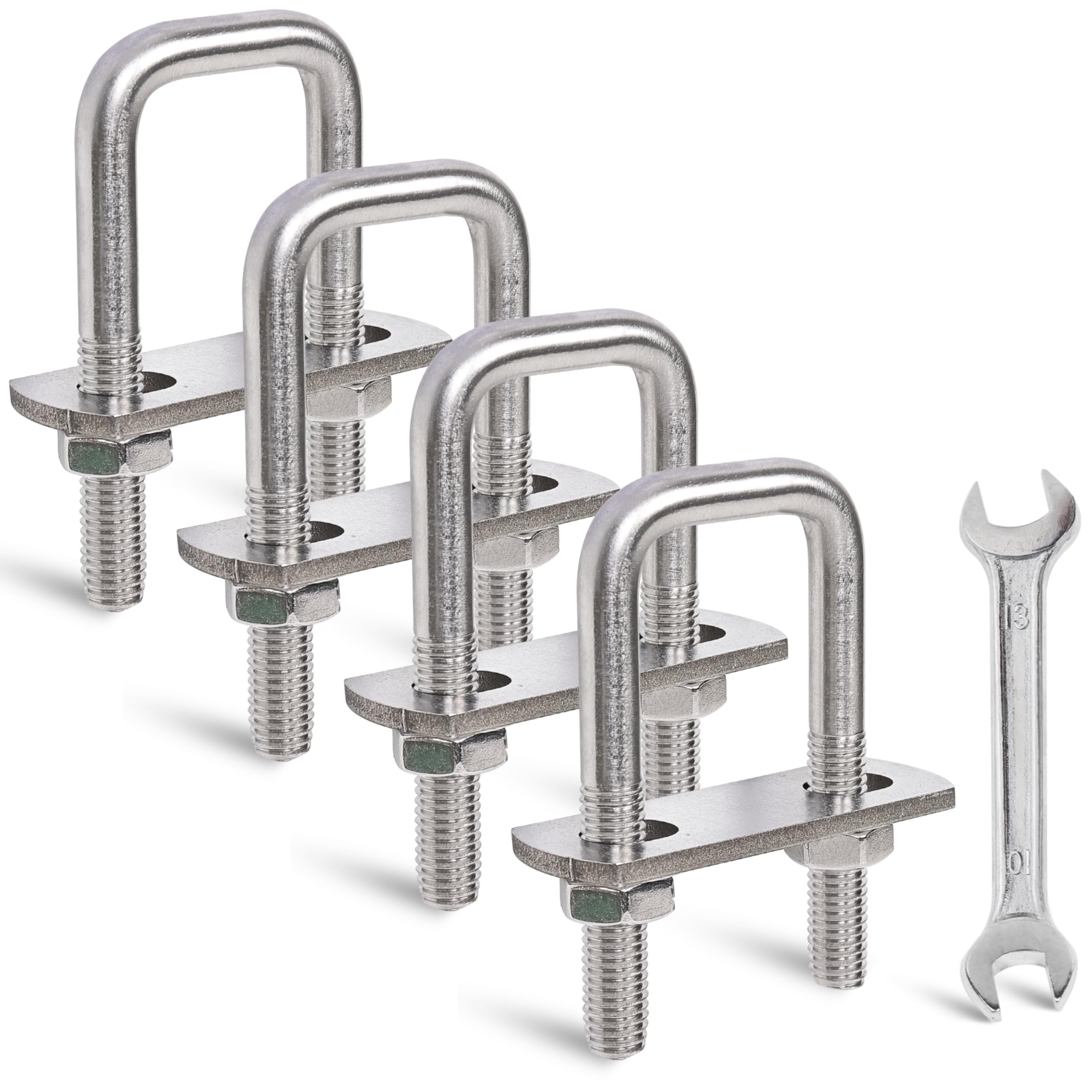 M8 Stainless Steel U-Bolts - 4 Sets, FREE SHIPPING -11 M8 Stainless Steel U-Bolts - 4 Sets, FREE SHIPPING -11