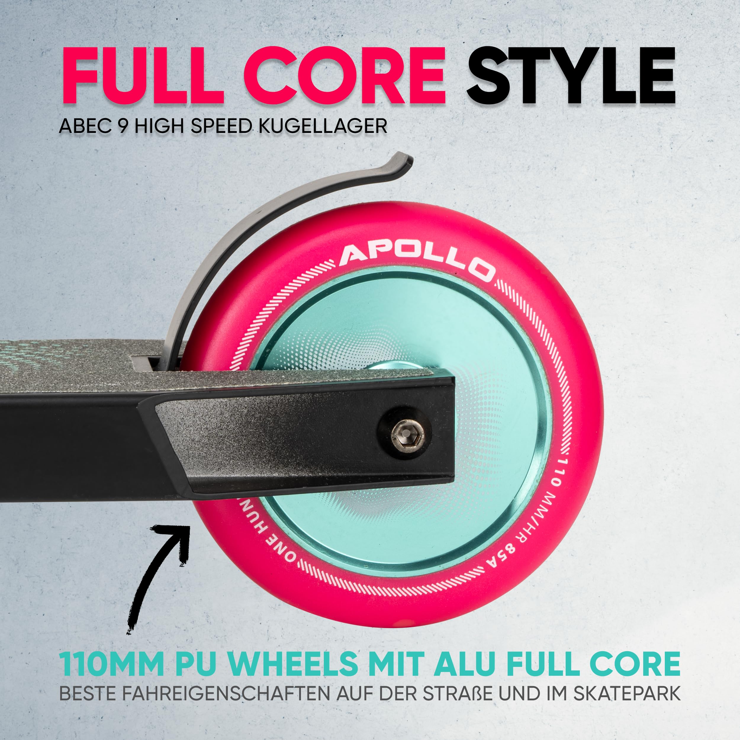 Apollo Eagle Stuntstep, Geanodiseerde Professionele Stuntstep Kinderstep Met Abec 9 Kogellagers Wielen Van 110 Mm Ook Voor Tieners En Volwassenen Trucstep