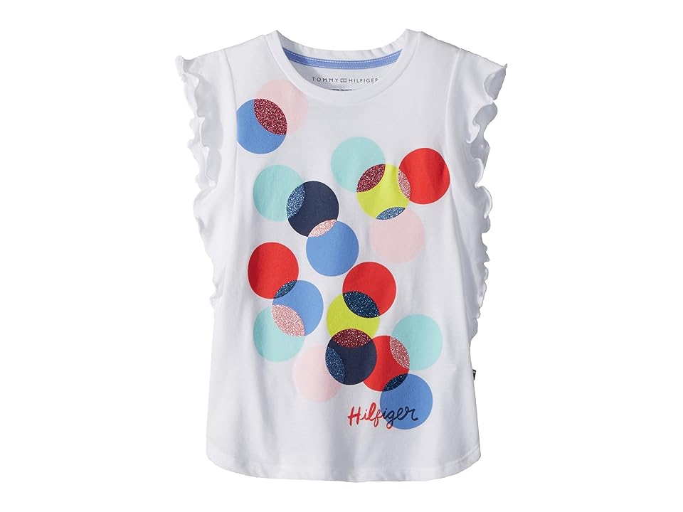 

Tommy Hilfiger Kids Dot Tee (Big Kids) (White) Girl's T Shirt