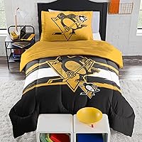 Vista 16 de Juego de edredón y fundas de almohada NHL Pittsburgh Penguins de Northwest, tamaño Full/Queen