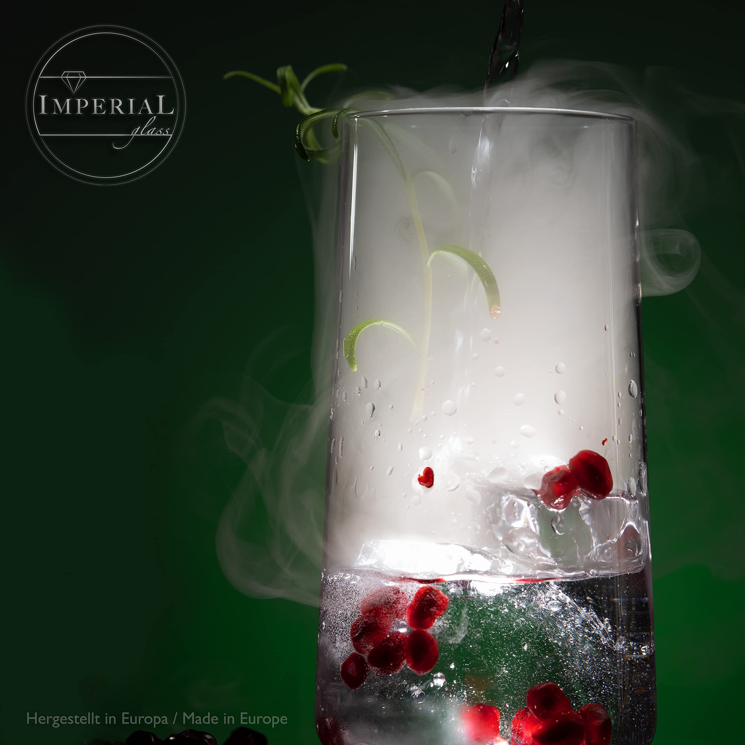 Imperial - Juego de 12 vasos de cristal (490 ml, máx. 550 ml)