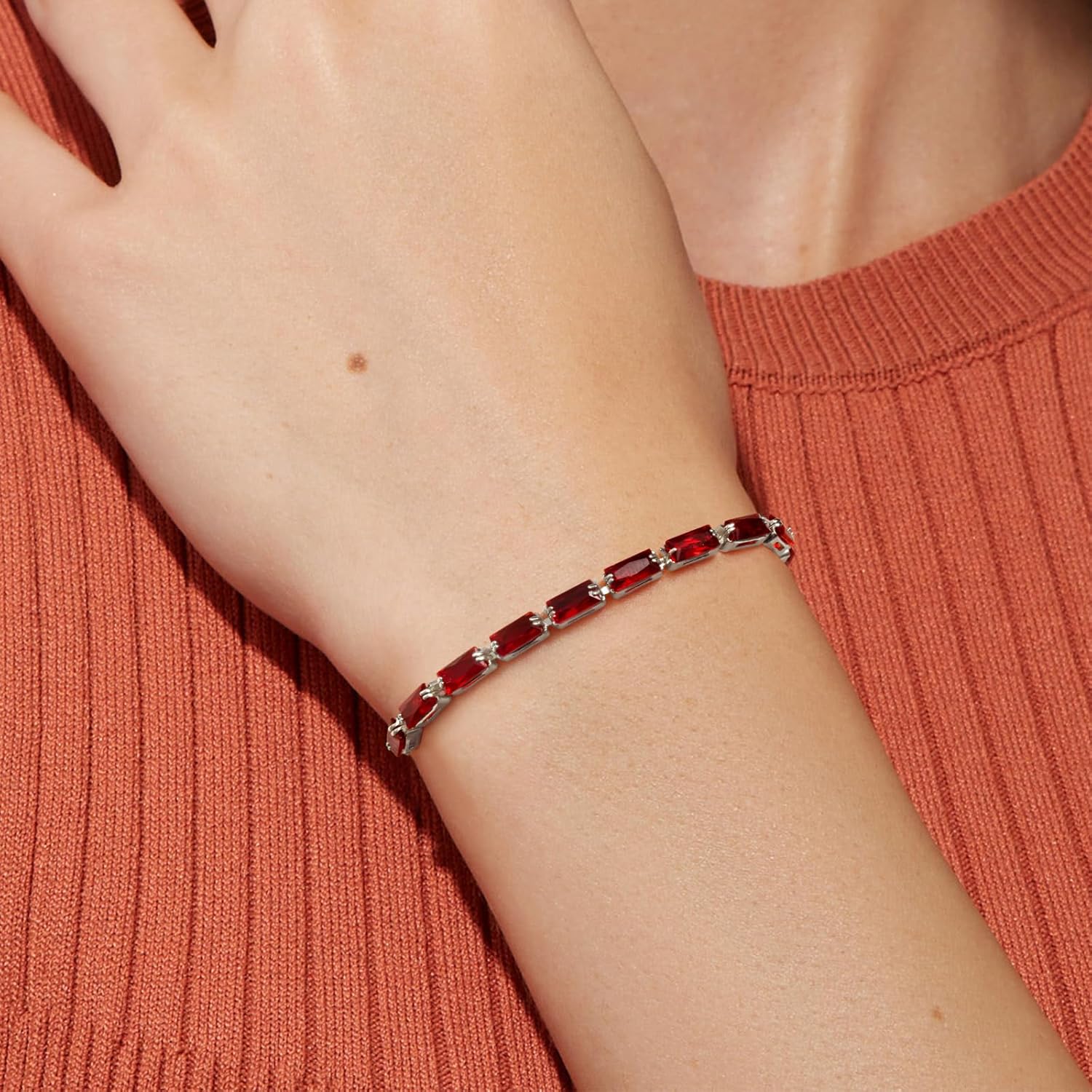 KissYan Tennis Bracelet for Women, 14K Gold Plated Cubic Zirconia Adjustable Slider Bracelets Trendy Jewelry Gift - Image 7