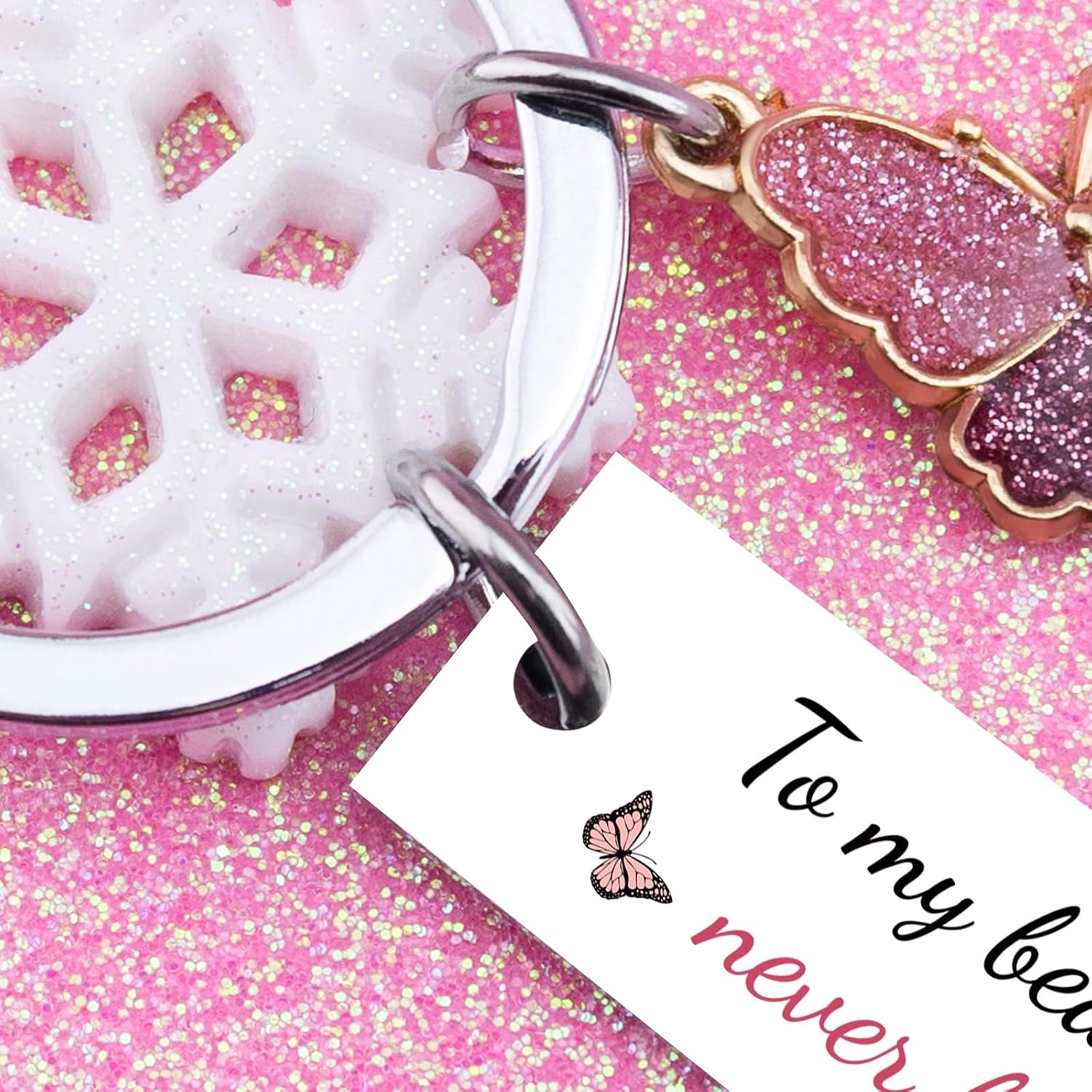 Valentines Day Gifts for Aunt Gifts From Niece Nephew Best Aunt Ever Gift for Auntie Gift Ideas Aunts Keychain for Women Butterfly Auntie Keychain for Mother's Day - Image 5