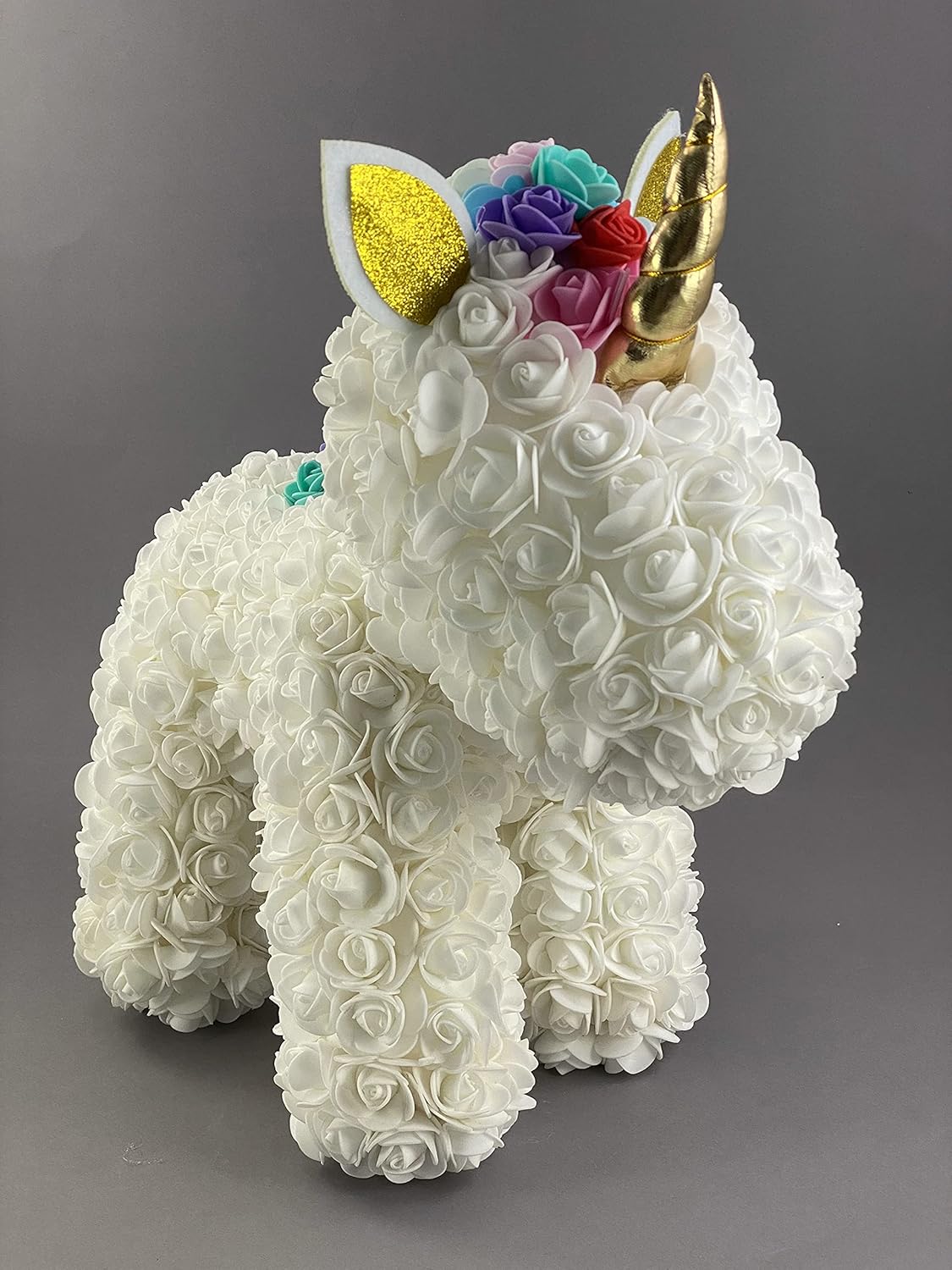 CalCastle Craft e-craftsupply Hand Made Rose Unicorn Gift for Mom Girl Birthday Bridal Shower Wedding Baby Shower