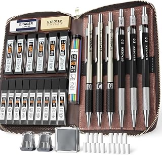 STAGEEK Mechanical Pencil with Leather Grip