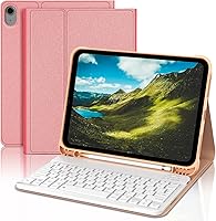 Vista 14 de KVAGO Funda para iPad (A16) de 11ª y 10ª generación con teclado, teclado desmontable inalámbrico retroiluminado de 7 colores, funda de teclado folio