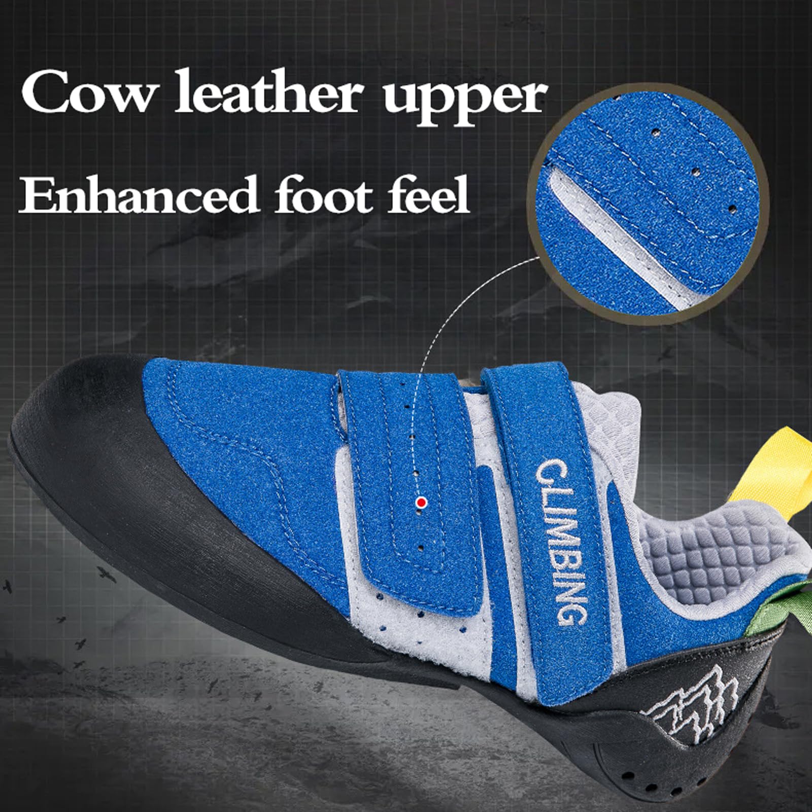 Buty dla początkujących Wspinaczka, Buty Scalade,Buuldering Sportowe Buuldering Indoor,Oddychające Kot Stopy,Bouldering Buty Szkoleniowe,Lekkie, Dla Początkujących