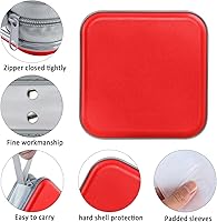 Vista 20 de Funda para CD, capacidad para 40 unidades, para CD/DVD, cartera, de plástico duro, DVD, para coche, hogar, oficina, viajes (negro)