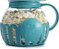 Pipoqueira para micro-ondas Ecolution Micro-Pop, 2,8 L, vidro/plástico, azul