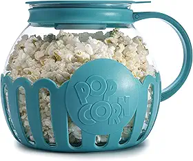 Pipoqueira para micro-ondas Ecolution Micro-Pop, 2,8 L, vidro/plástico, azul