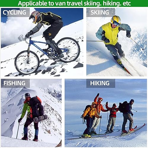 Miniatura 6 de Calcetines térmicos para hombres y mujeres, 5000 mAh recargables lavables con batería eléctrica, calcetines calefactables para clima frío,