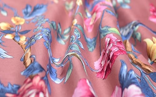 Miniatura 8 de Eikei Juego de funda de edredón de jardín botánico, 100% algodón cepillado lavado, estampado chino asiático, colorido diseño floral de ramas de