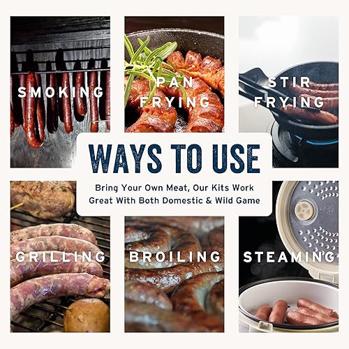 Miniatura 6 de Kit de Palitos de Snack Caliente PS Seasoning - Incluye Mezcla de Condimentos de Salchicha Picante, Cure de Arce y Fundas de Colágeno para hasta 25