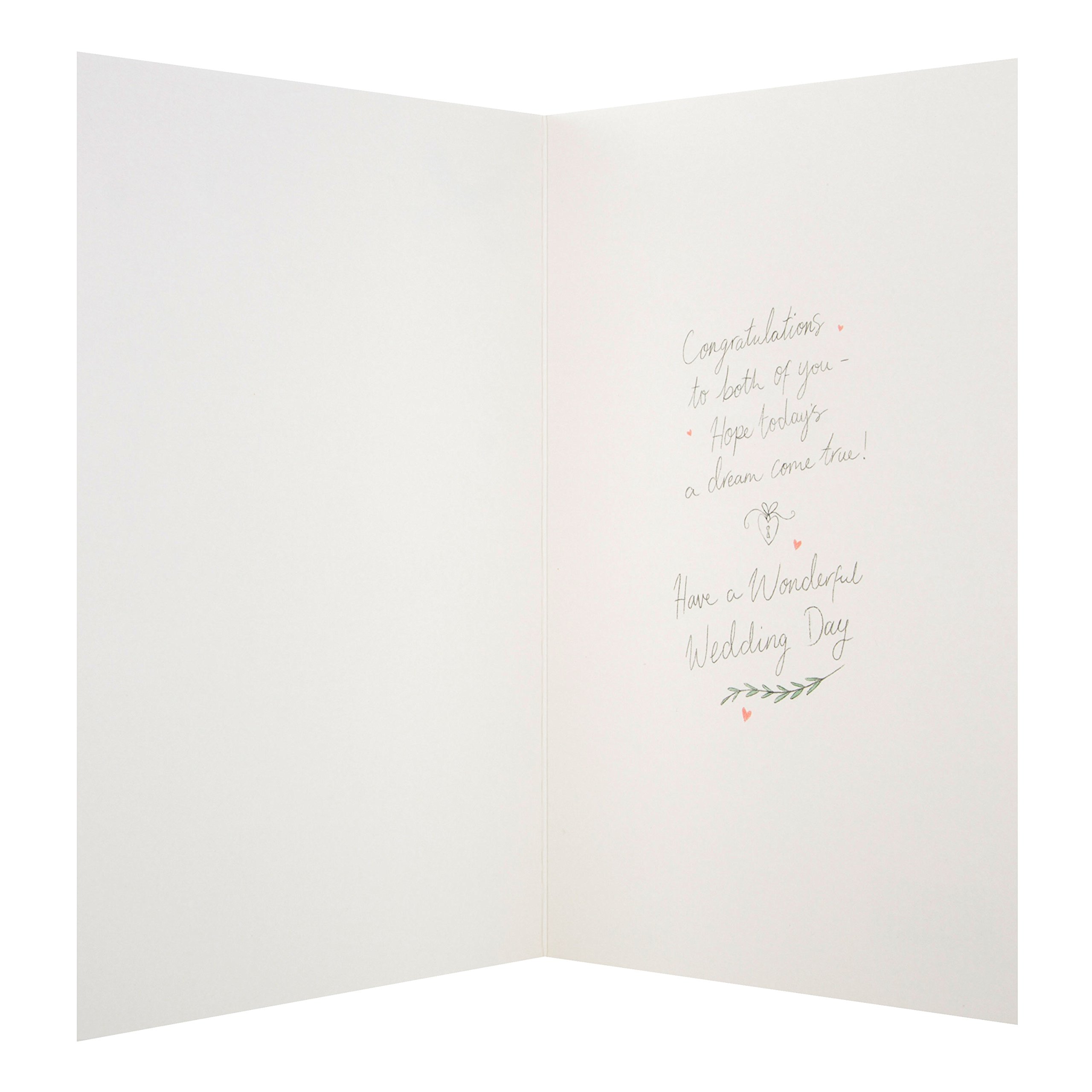 Hallmark Mrs & Mrs - Biglietto di congratulazioni per matrimonio, design contemporaneo con gemme e nastro