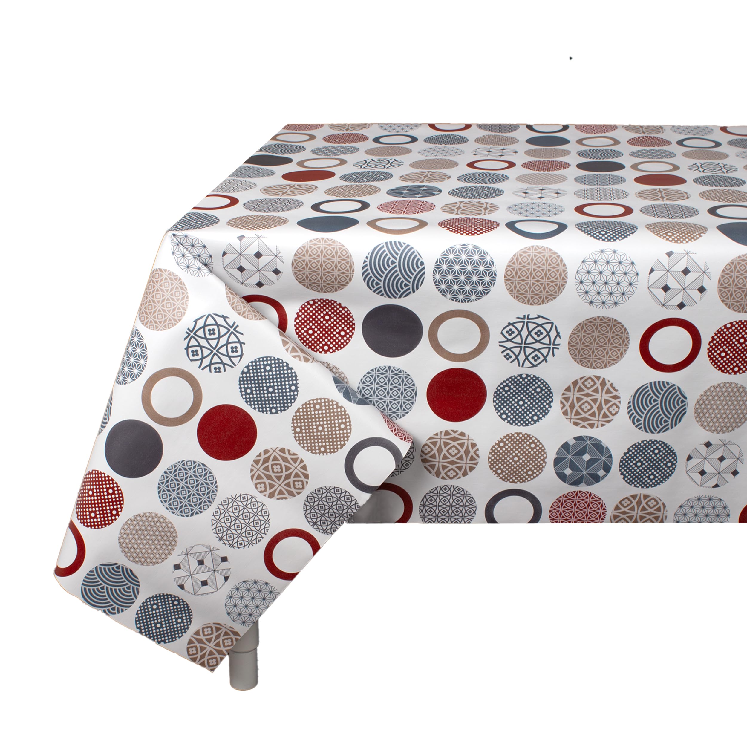 BESCH Mantel PVC Rectangular Impermeable Lavable y Fácil de Limpiar Certificado Oeko-Tex® Standard 100 - Mantel Hule Antimanchas para Mesas Tamaño 100x140cm — view 12