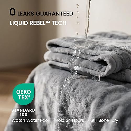 Miniatura 2 de gogobunny - Manta impermeable y reversible de vellón Sherpa para perro, cachorro, gato protege la cama, el sofá y el sillón de líquido, orina y pelo