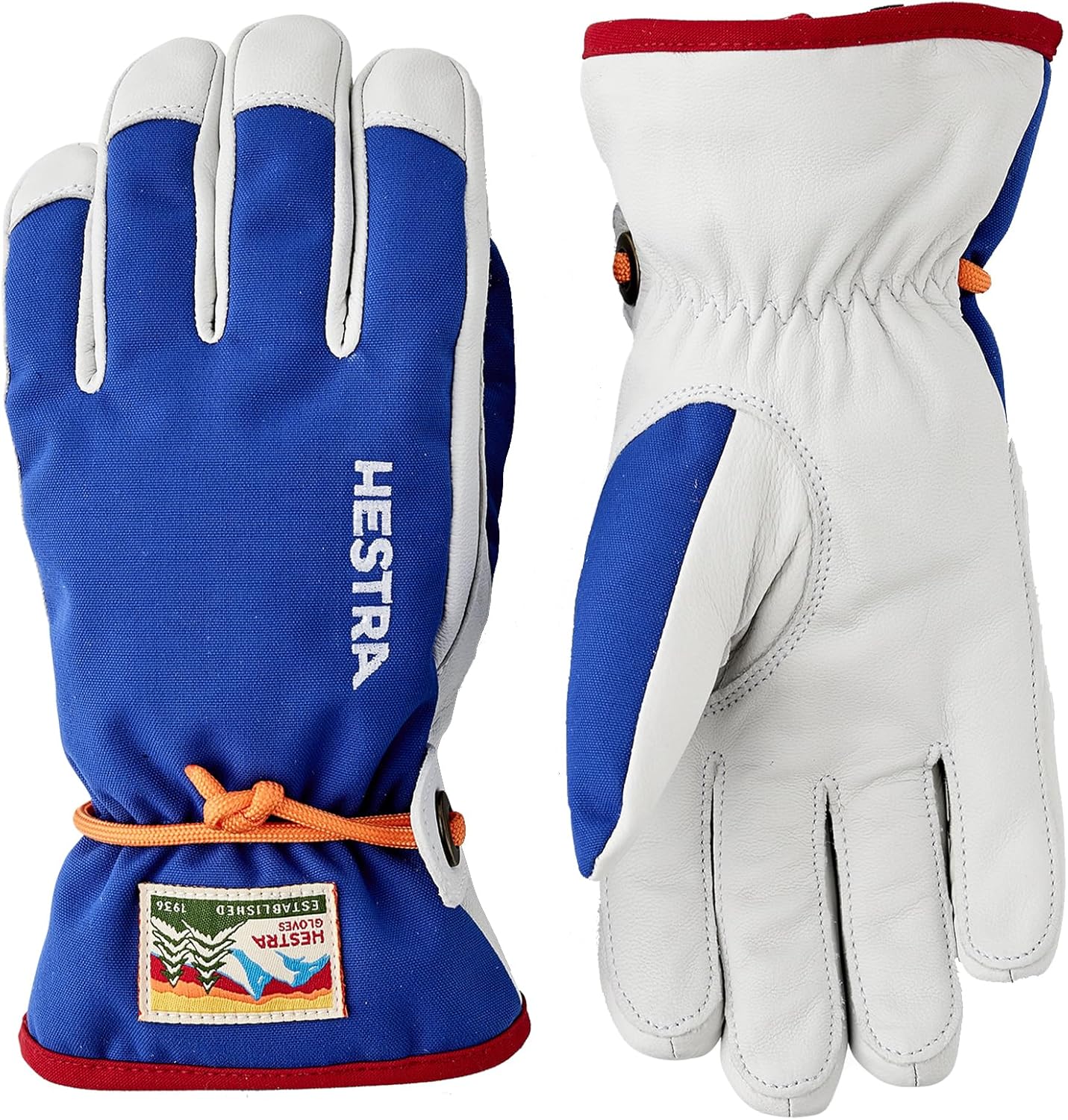 Hestra Unisex Wakayama Jr 5-Finger Glove, (Youth 3-7yrs) Insulated, Waterproof Alpine Ski & Snowboarding Gloves, Boys & Girls