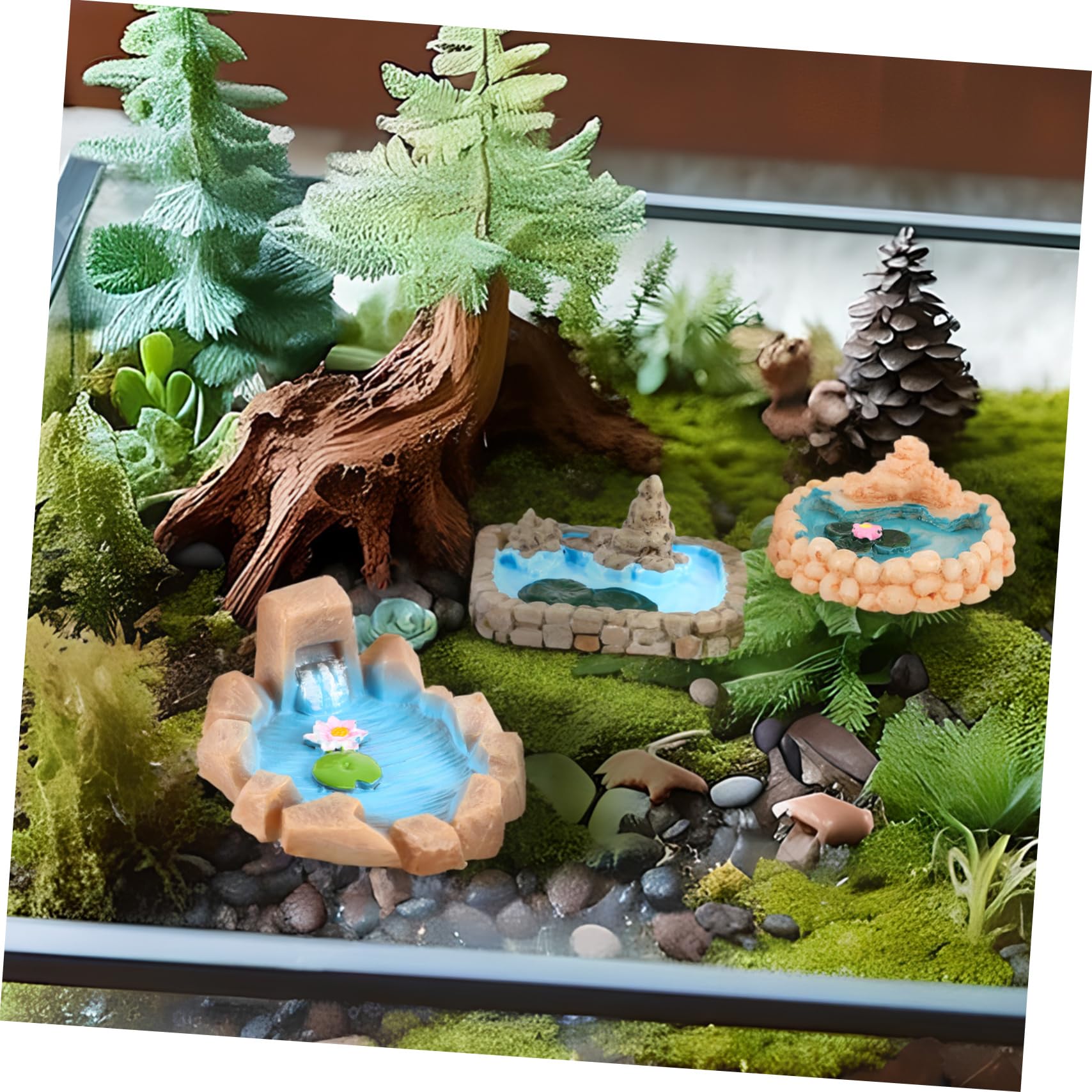 Fleurs Miniatures Artificielles Pour Décoration Micro Paysage, Maison De Poupée