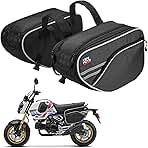 KEMIMOTO Motorcycle Saddlebags Bag Expandable 24-30L (15L*2) Compatible with Ninja500 400 Grom 2025 2024 2023 2022 Navi Z125 Dirt Bike Dual Sport Mini Motorcycle Sport Bike Side Bags