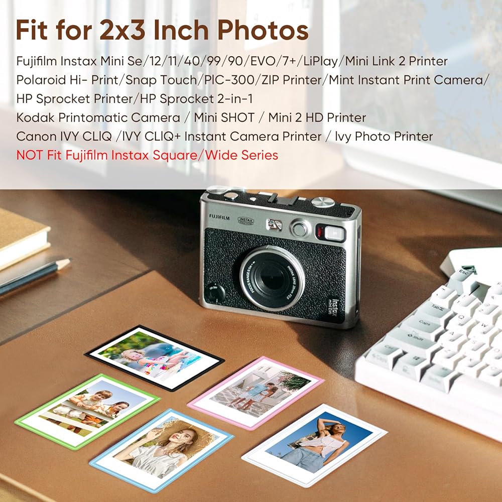 Marcos Magnéticos Para Fotos Instax Mini - 4 Unidades | Acrílico Transparente | Ideales Para Nevera O Taquillas